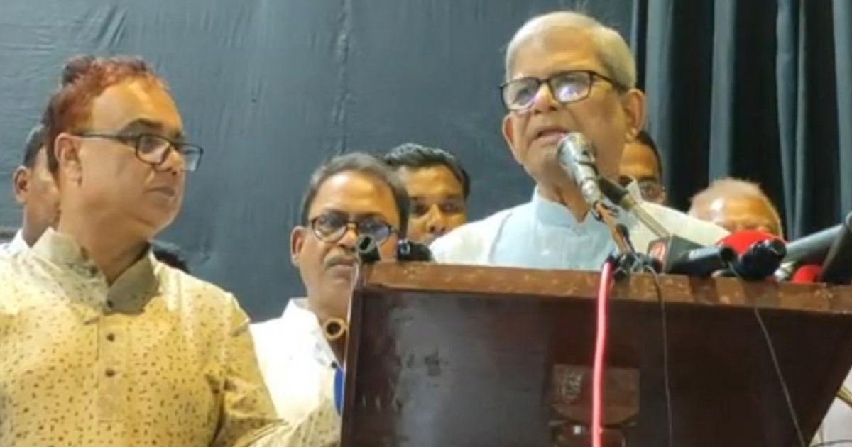 জাতীয় নির্বাচনের ওপর দেশের রাজনীতি ও অর্থনীতি নির্ভর করছে: মির্জা ফখরুল