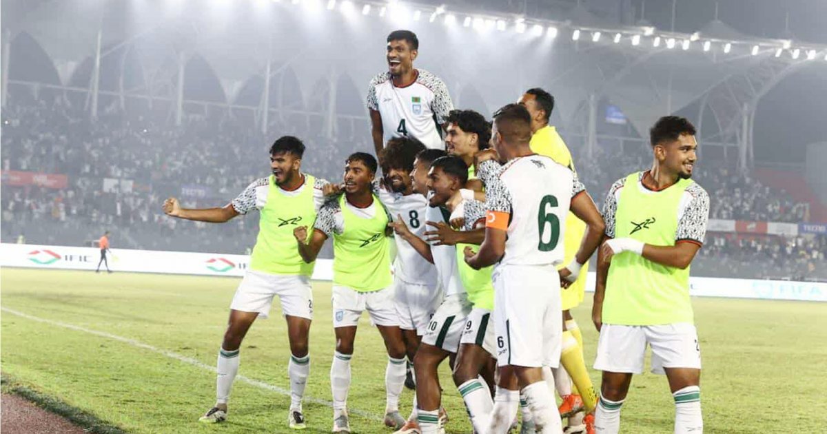 হামজার জোড়া গোলেও জিততে পারলো না বাংলাদেশ