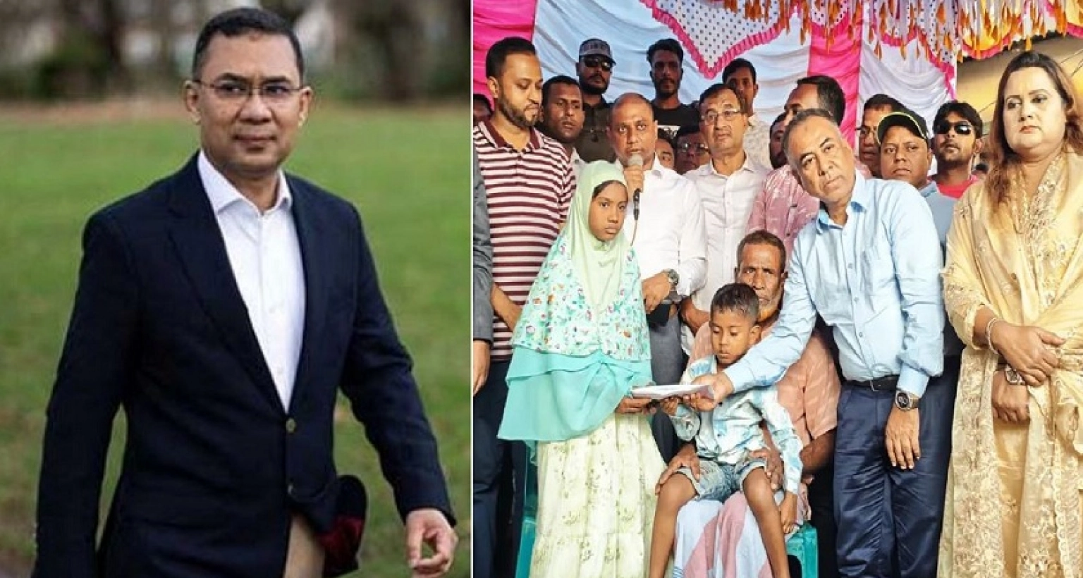 অসহায় দুই এতিম শিশুর দায়িত্ব নিলেন তারেক রহমান
