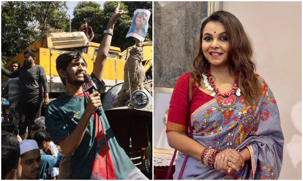 ৩২ নম্বরে বুলডোজার নিয়ে যাওয়াদের ‘রাজাকার বাহিনী’ আখ্যা দিলেন শাওন