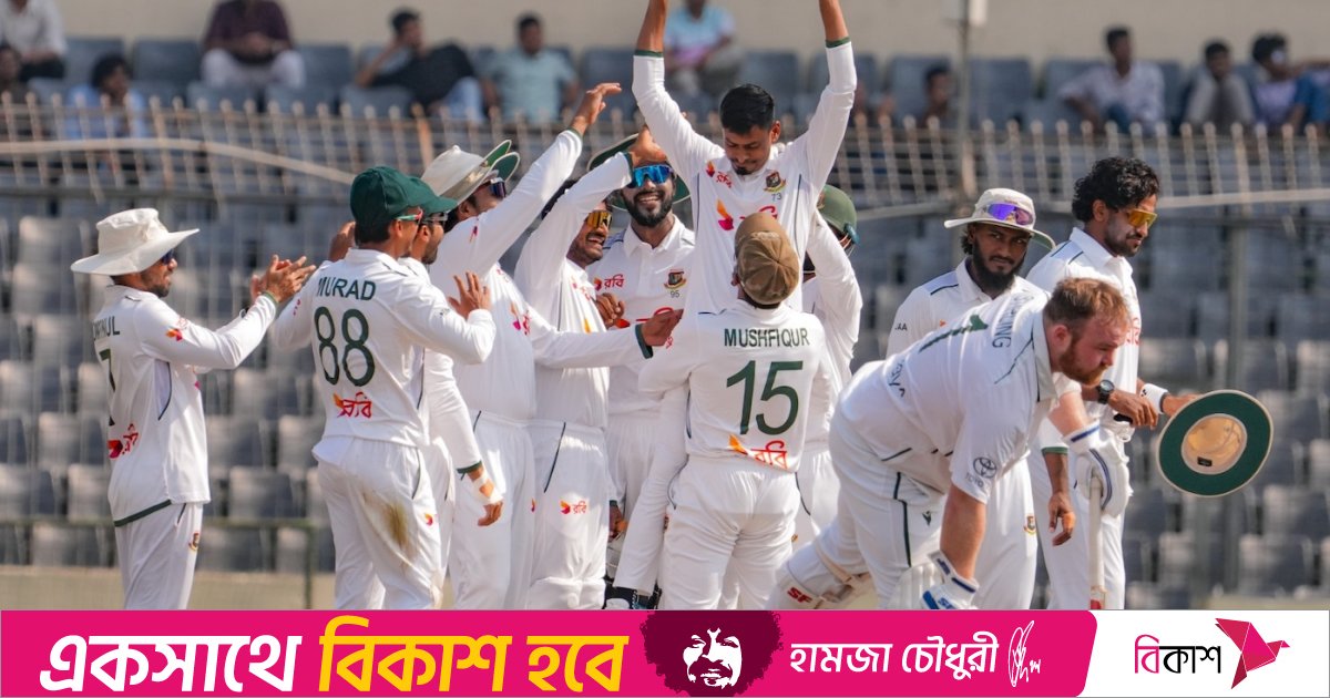 বড় জয়ের লক্ষ্যে শেষ দিনে খেলতে নেমেছে বাংলাদেশ