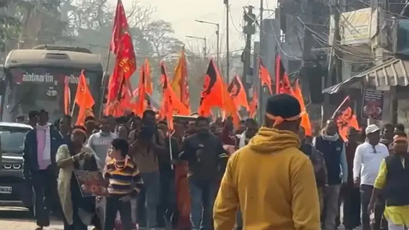 পশ্চিমবঙ্গ ও ত্রিপুরায় আজও বাংলাদেশ বিরোধী বিক্ষোভ
