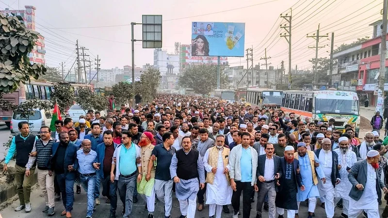 ময়মনসিংহে ২২ বছর পর তারেক রহমানের আগমন উপলক্ষে ভালুকায় বিএনপির শুভেচ্ছা মিছিল