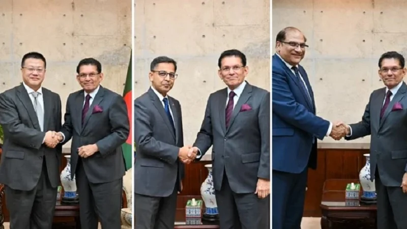 পররাষ্ট্রমন্ত্রীর সঙ্গে চীন, ভারত ও পাকিস্তানের রাষ্ট্রদূতদের সাক্ষাৎ
