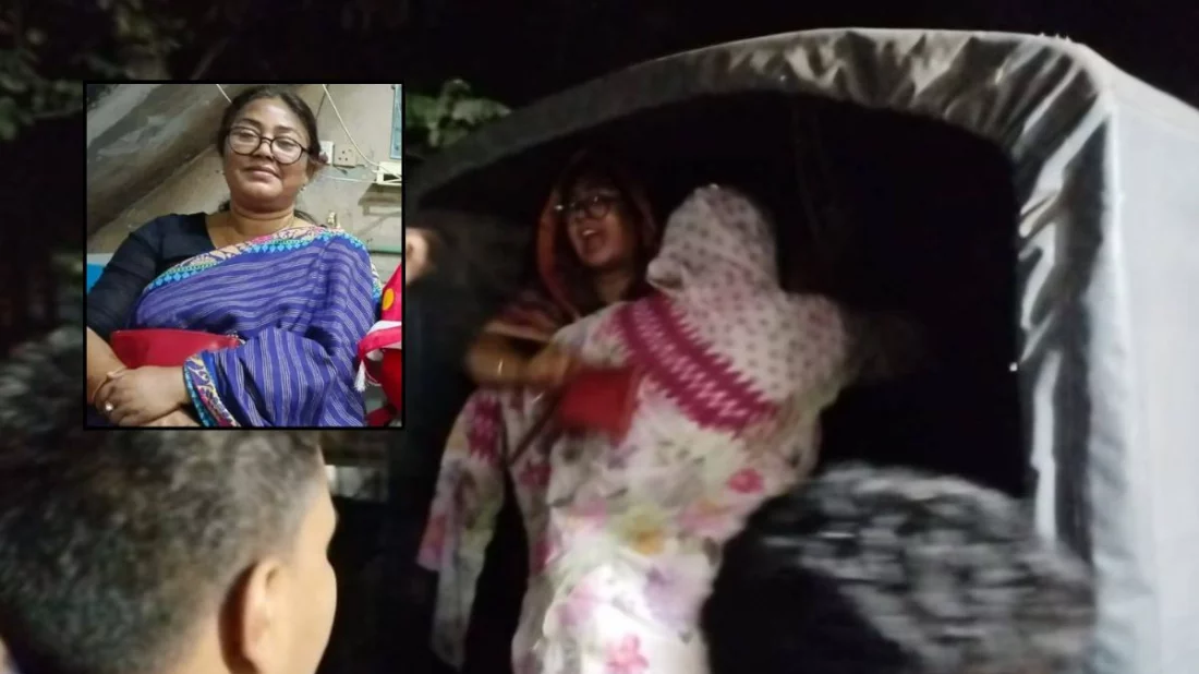 পুলিশের গাড়িতে উঠেই মহিলা আওয়ামী লীগ নেত্রীর ‘জয় বাংলা’ স্লোগান