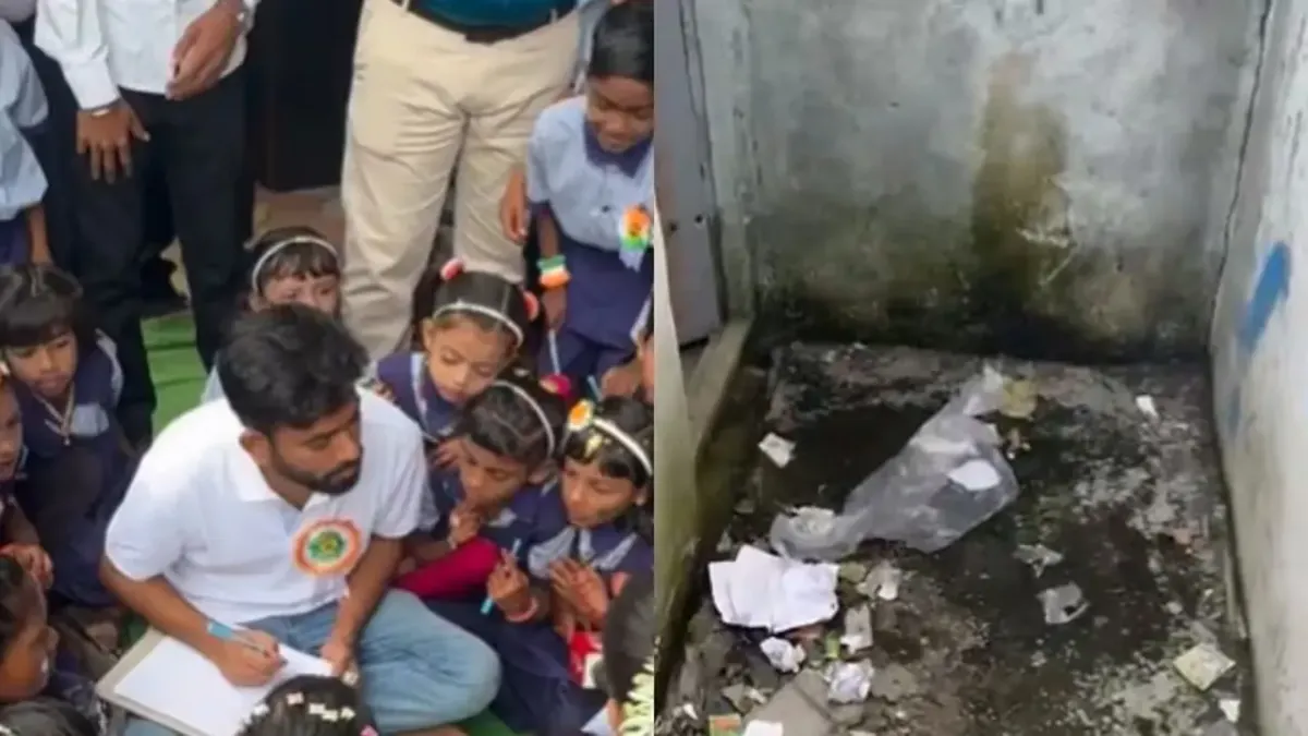 নিজ গ্রামের স্কুলের টয়লেট পরিদর্শনে গেলেন ভারতের জেন-জি আন্দোলনের নেতা, ক্ষোভ প্রকাশ
